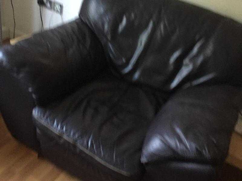 Brown Leather Armchair