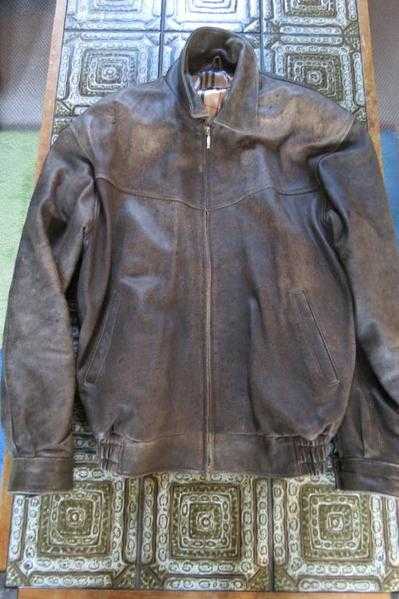 Brown Leather Jacket size L immaculate