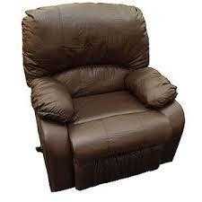 Brown leather lazy boy armchair