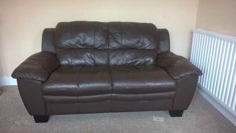 Brown Leather Sofa