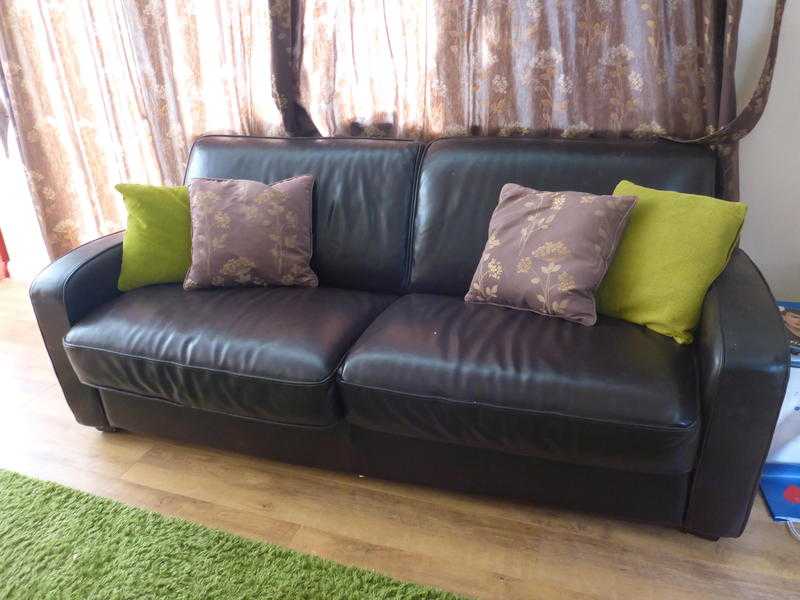 Brown Leather sofa