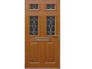 Brown PVC door with frame for sale