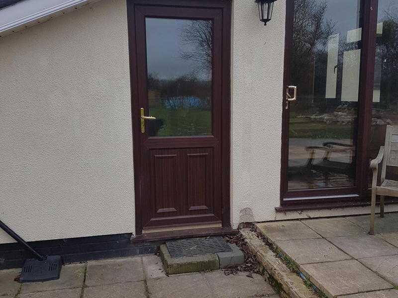 BROWN UVPC PATIO DOORS