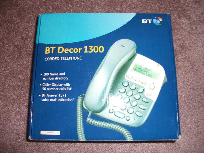 BT DECOR 1300 CORDED PHONE