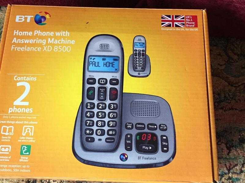 BT Freelance  XD 8500 Home Phone with Answering Machine