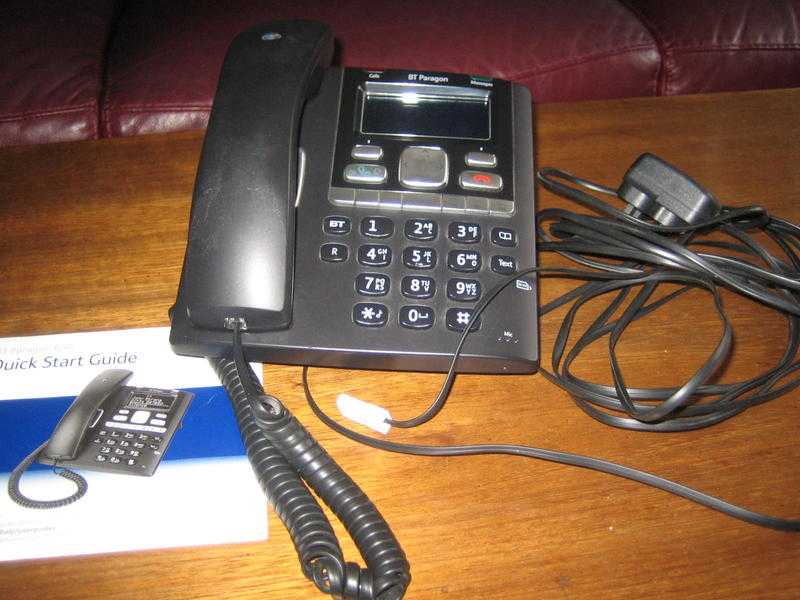 BT Paragon 650 corded phone with ansaphone.