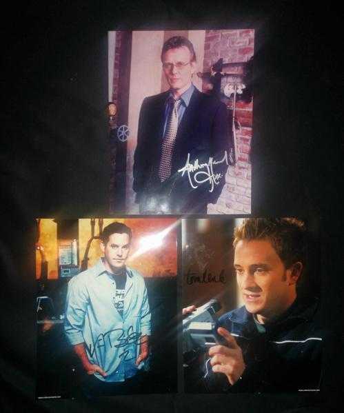 Buffy The Vampire Slayer Autographs Giles, Xander, Andrew Characters