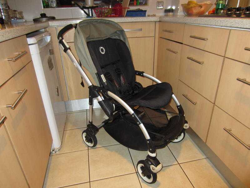 Bugaboo Bee stroller (2011 model) with khaki hood