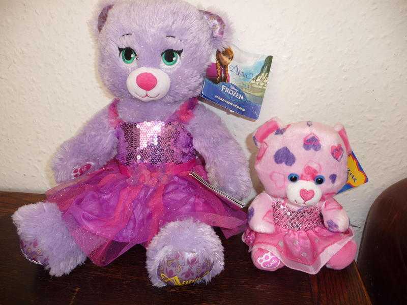 BUILD A BEAR FROZEN ANNA BEAR COMPLETE WITH TAGS