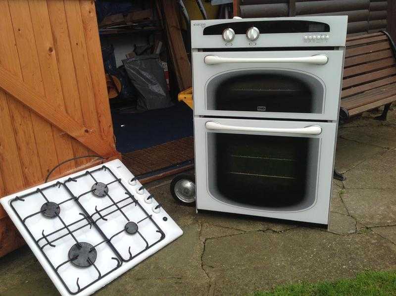 Built in double gas oven and hob