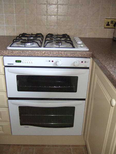 Built in double oven and hob