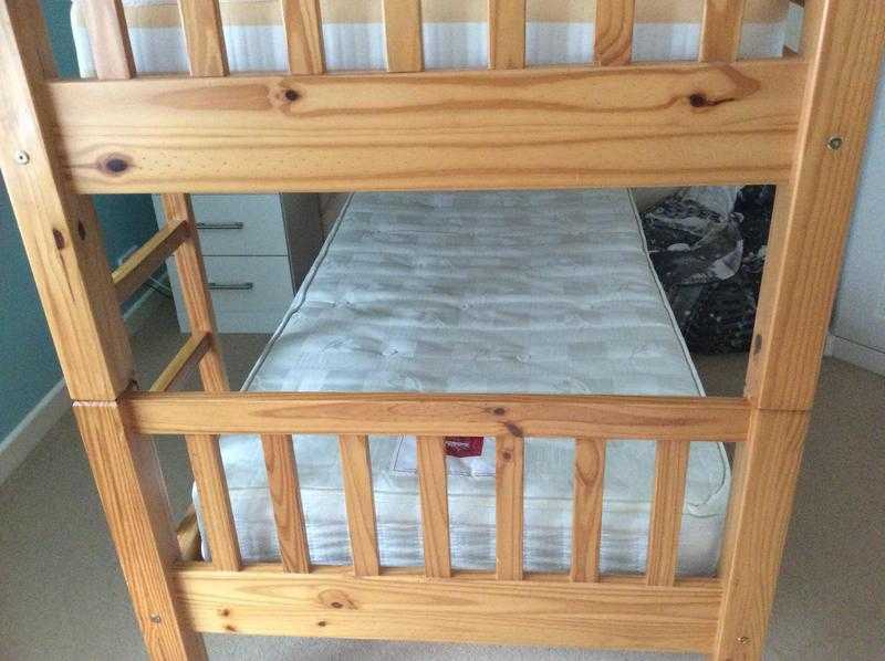 BUNKBEDS MARKS amp SPENCERS PINE FANTASTIC QUALITY WITH MATTRESSES