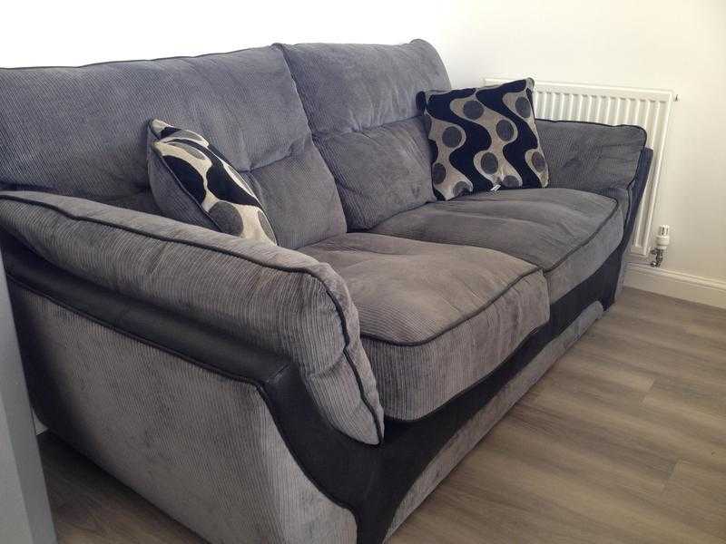 Buoyant Enzo 2 Seater Sofa in Luna charcoal Comination
