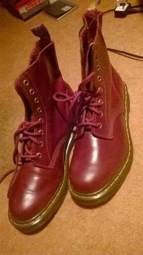 burgundy doc martens