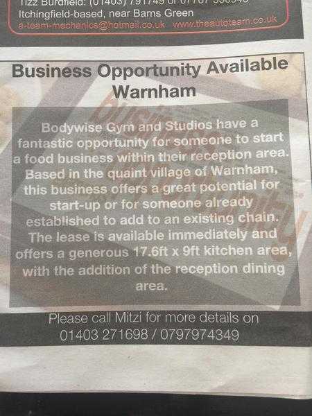Business opportunity