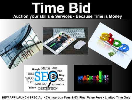 Buy amp Sell Services on Time Bid - The Auction App for your time amp skills