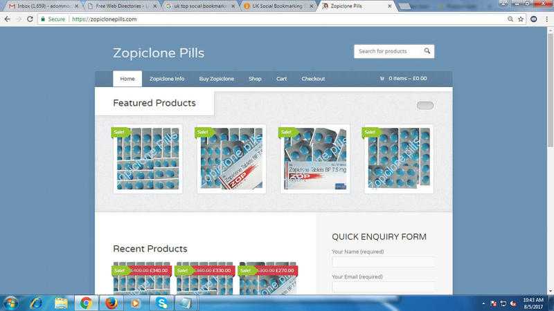 Buy Cheap Zopiclone7.5mg Pills in uk