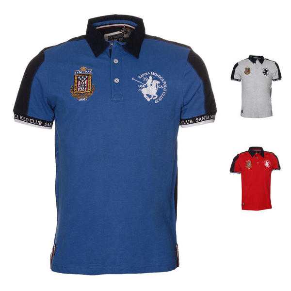 Buy Mens Santa Monica Polo Club SMPC Walsh Polo Shirt  VFM Apparel eBay