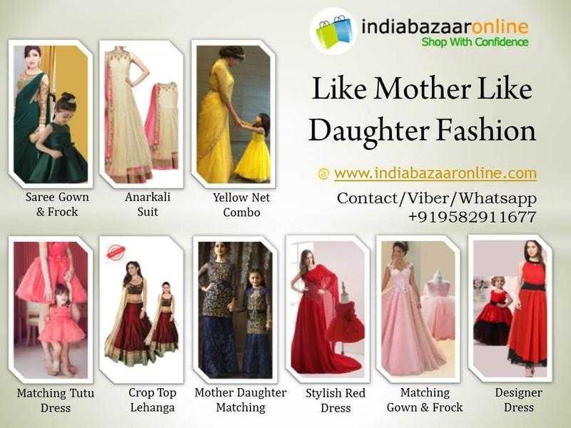 Buy Mother Daughter dresses Indian designers collection for parties in USA, UK, Canada, Australia, N