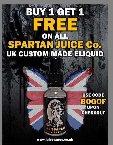 Buy One Get One Free on all e-liquids