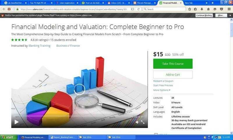 Buy Online Financial Modelling Course Online Just at 15 through iBanking Training