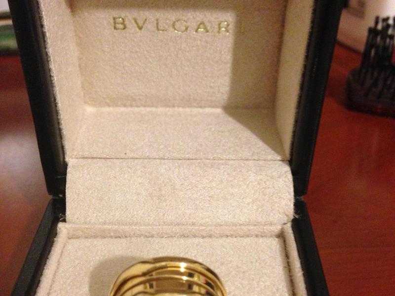 Bvlgai-b-zero1-yellow-gold-4-band-ring, Size 52