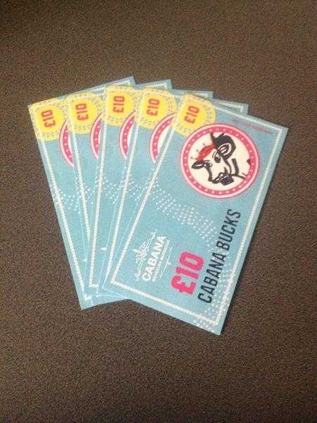 Cabana Restaurant Vouchers For Sale