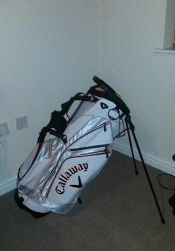 Callaway Golf Chev Stand Bag WhiteGreyOrange