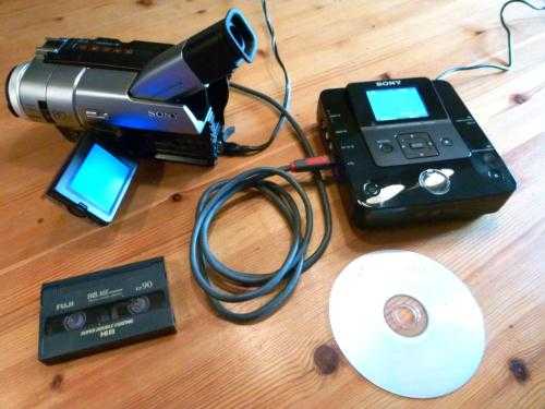 Camcorder  DVD Recorder Hire. Copy Convert Transfer Video8 Hi8 Digital8 Mini DV Video Tape To DVD