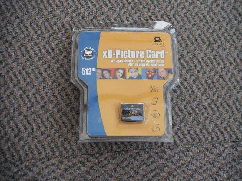 Camera Mem Card XD 512 mb.