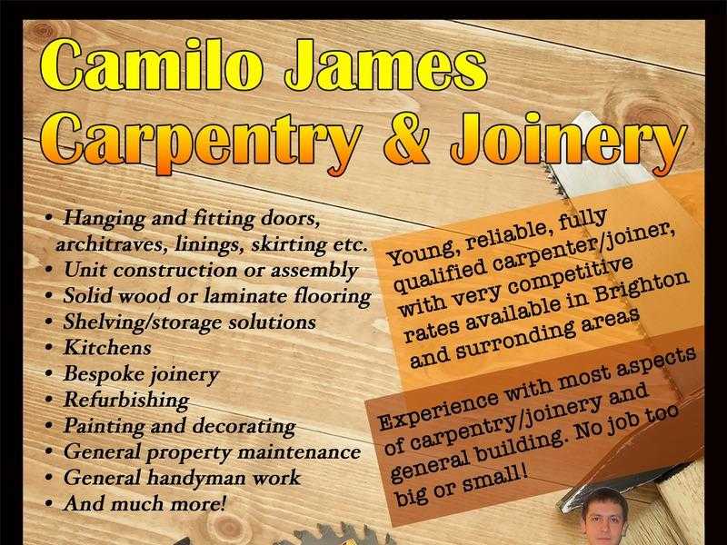 Camilo James Carpentry amp Joinery - professional carpenterhandyman with very competitive rates