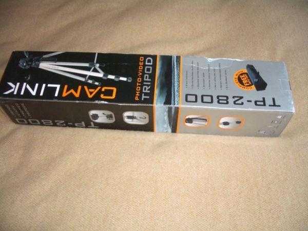 Camlink TP-2800 Camera Camcorder Tripod - BRAND NEW  NEVER USED  Still in box  unwanted gift