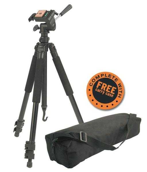 Camlink TPPRO28B Professional Camera Camcorder Tripod