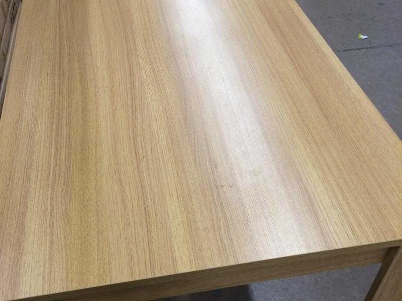 Campbell oak effect dining table 150cm- brand new