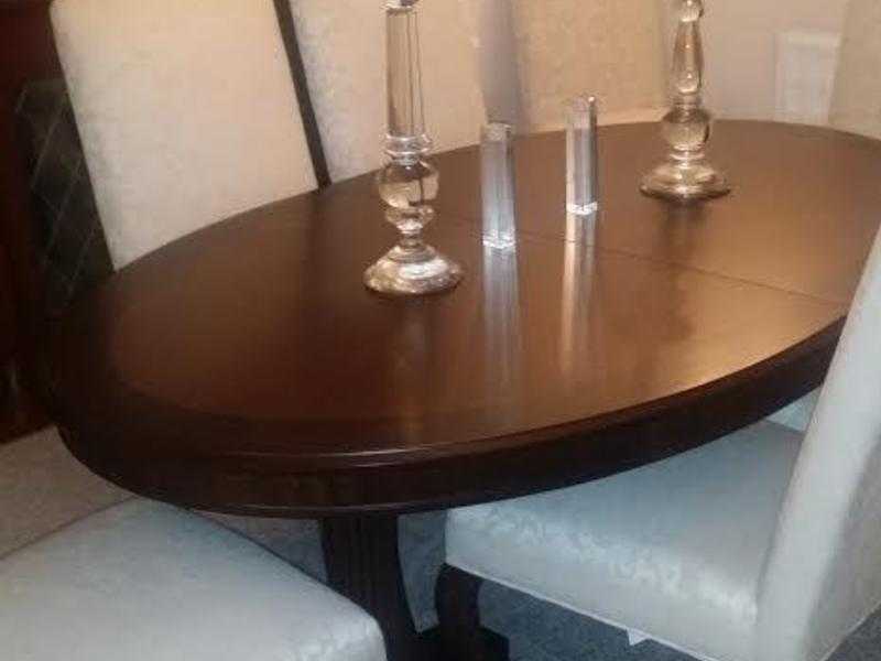 Canadian Dining Room table, chairs and side cabinet for sale