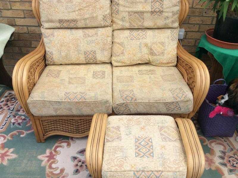 Cane Conservatory Sofa