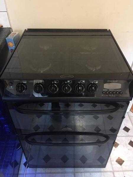 cannon black gas cooker 60 cm wide in very good condition delivery possible