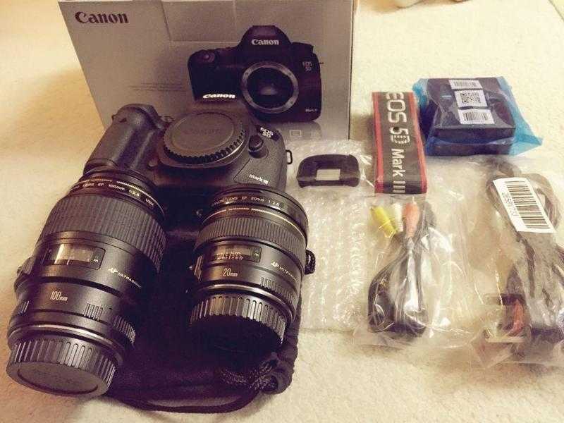 CANON 5D MARK III BODY AND LENSES