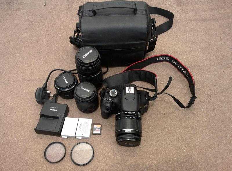 Canon 600d DSLR with extras