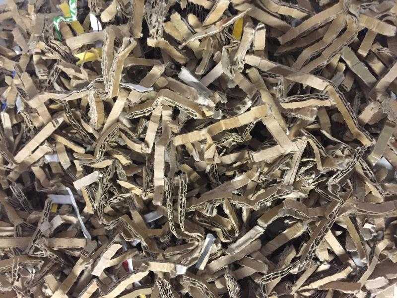 Cardboard Horse Bedding. (great alternative to shavings and straw bales)