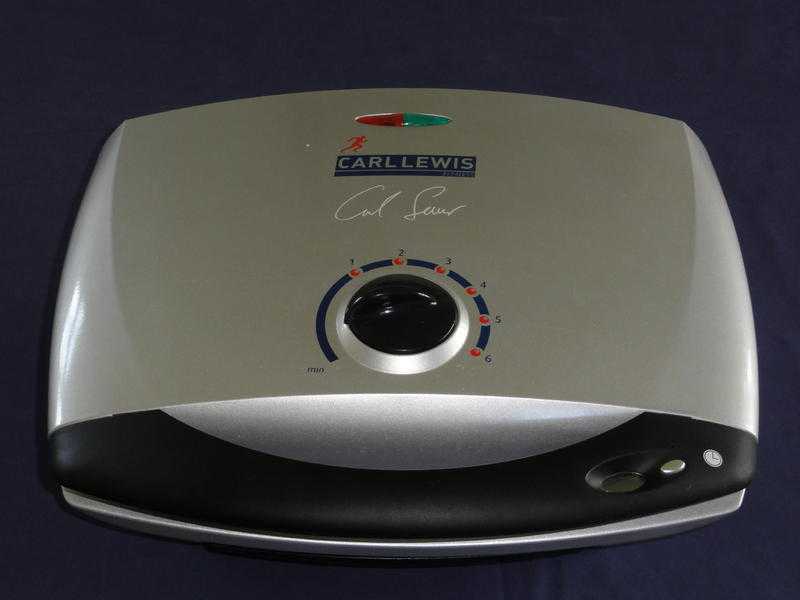 Carl Lewis Family Size Health Grill. Variable Temperature Control Dial amp 30 Min Timer