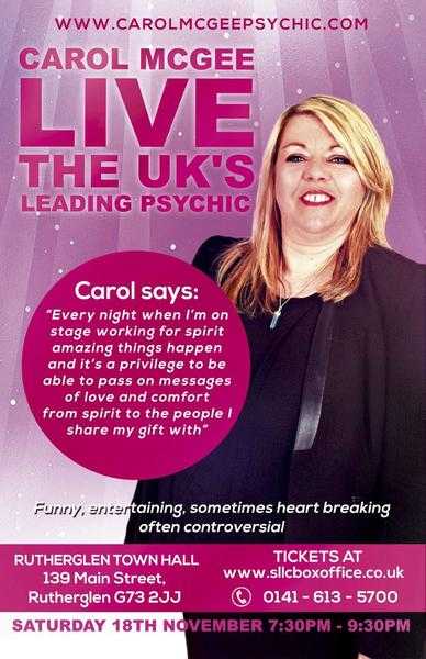 Carol McGee  uk leading psychic