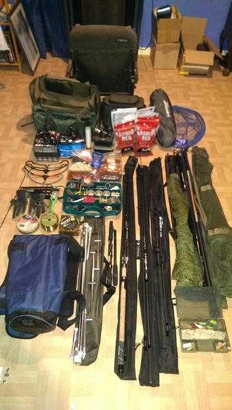 carp coarse fishing tackle rods etc