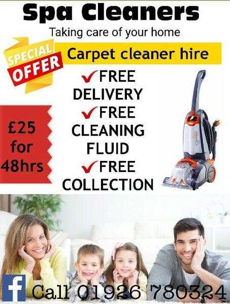 Carpet Cleaner Hire Straight To Your Door