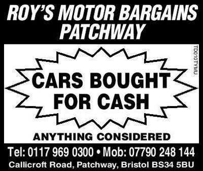 CASH PAID TODAY 4 CARS ......WITH or WITHOUT MOT WELCOME