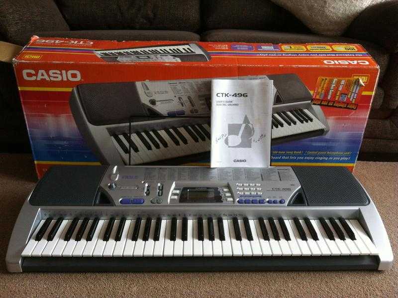 Casio Electronic Keyboard, Stand and Extras in Superb Condition