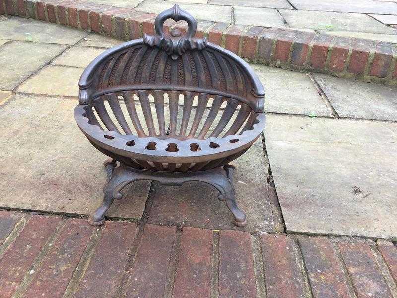 Cast Iron fire gratelog basket