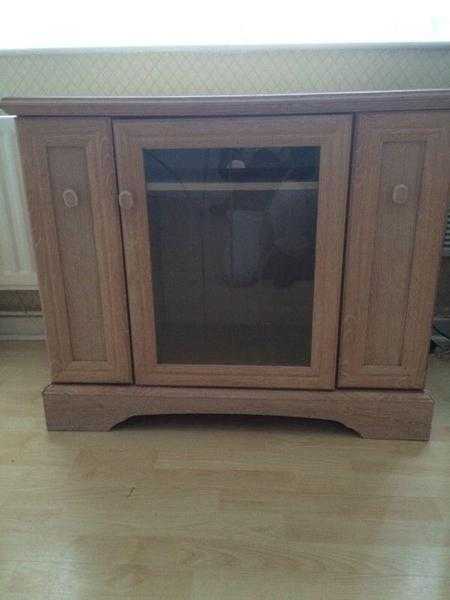 Caxton Limed Oak effect Music Centre cabinet