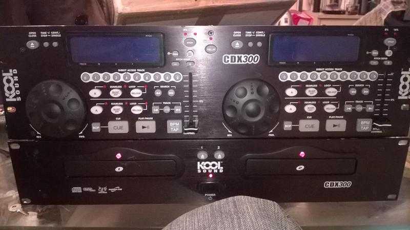 CDX300Kool Sound ClubDJDiscoKaraokeMixer plus twiN CD deck