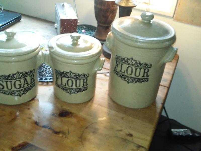 ceramic flour containers